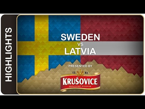 Sestřih utkání Švédsko - Lotyšsko - Video