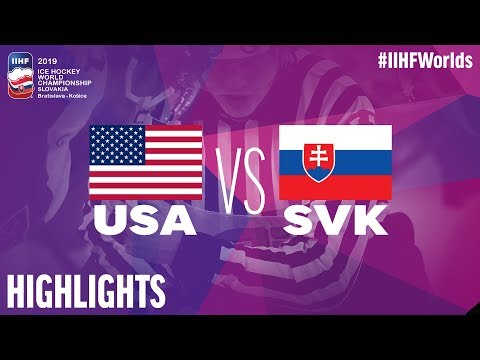 Video sestřih USA vs. Slovensko na MS v hokeji 2019 - Video