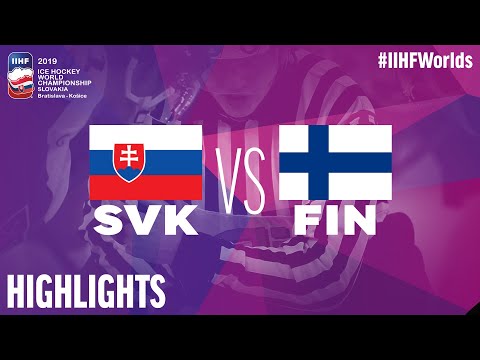 Nejlepší momenty z utkání Slovensko vs. Finsko na MS v hokeji 2019 - Video